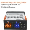 STC-3008 Digital temperaturkontroll AC 110V 220V DC 12V 24V Hygrometer sensor Uppvärmning Kylning Dual reläutgång Termostat