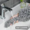 Telescopic Duster Microfiber Feather Duster Bendable Gap Clean Brush Detachable Washable Home Ceiling Spider Web Cleaning Tools