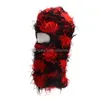 Masques à vélo Clava Clava Diet Treot Fl Face Ski Masque Shiesty Camouflage Knit Fuzzy Drop Livil