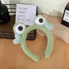 Aishg Big Eyes Frog Hair Band for Women Wide Brimmed Hairbands Cute Animal Girls Hairsplicing Hair Association