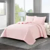 Luxúria colorida sólida colaborada 2/3pcs Conjunto de cama e travesseiro King rei queen size capa de cama em relevo