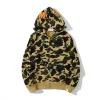 Sweat à capuche de créateur pour hommes Hoodies de requin zippé entièrement pour femme camouflage noir veste à capuche bleu sweat à capuche pull à manches longues cardigan s-3xl