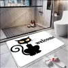 Tapis mignon chat enfants chambre tapis de cuisine sans glissement lavable