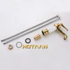 Hotaan Basin Faucet Water Taps Brass Bathras Sink Faucet Solid White Cold and fot