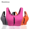 Yoga Outfit Professional Level 4 Stretch Sports Bras Shockproof Fixed Quick-drying Underwear Vest Women Running Gym Zipper Adjustable Strap