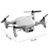 Drönare Ny RC Drone UAV Quadcopter WiFi FPV med 4K HD Camera Aerial Photography Helicopter Foldbar LED Light Quality Child Toy Gift