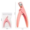 U-Shaped French False Nail Scissors Professional Stainless Steel Head Nail Clipper Acrylic Gel French False Nail Tips Clipper