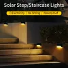 LED güneş merdiveni açık açık bahçe ışıkları LED Güverte Işıkları Su Geçirmez Korkuluk Merdivenleri İçin LED Güneş Lambası Step Yard Veranda Yolu