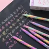 Kawaii Colored Pens Set Multi Color Gel Ink Pens DIY Vintage Marker Liner Ballpoint Pen School Office Stationery Gift Pen