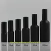 Bouteilles de stockage de 5 ml à 100 ml bouteille en verre noir mat avec pompe ou pulvérisateur pour parfum Perfume à huile essentielle Hydratant d'eau faciale peau