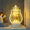 Candle Holders Lantern For Table Retro Flameless Kerosene Lamp Desktop Candlestick Chandelier Christmas Year Home Decor