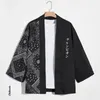 Men's Casual Shirts Kimono Cardigan Plus Size Paisley Floral Pattern Print Japanese Style Coat Clothing