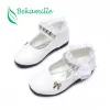 Tênis tênis tamanho 2137 sapatos de couro feminino primavera flor flor kids princes sapatos sapatos de salto plano