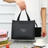 Sac à lunch isolé portable à haute capacité Femme Kid Picnic Travail Travel Food Thermal Storage Container Bento Box Color Tote Sac