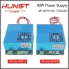 HUNST 40W CO2 Laser Power Supply 110V/220V för 30W 40W 50W Graveringsmaskin MyJG-40W Laser Generato