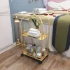 Keukeneilanden schoonheidswinkel plank licht licht luxe trolley wielnagelwinkel opslagrek