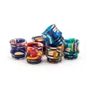 4 Styles Epoxy Harts Drip Tip Wide Bore 510 810 Tråd National Flag Mushroom Camo Form Munnstycke för tankatomizer Ny ankomst LL