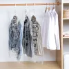 Transparent Vacuum Bags For Clothes Hanging Closet Wardrobe Organizer Zip lock Luggage Travel PE Plastic Storage Bag Vacuum Pump