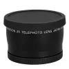 Accessoires 58 mm 0,45x Wijdhoek Lensro -lens + 2.0x telefoto -gelieerde lens voor cameralens met 58 mm UV -lensdraad