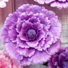 Fleurs décoratives dia 100 cm Fleur artificielle Grande pivoine Décoration de mariage Décoration de la soie accessoires
