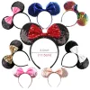 Kıllar Bows Minnie Mouse Ears Kafa Bandı Festivali DIY Aksesuarları Saç Bandı Noel Pullu Saç Yayları Kadınlar Hediye