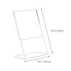 3 Pcs QR Code Card Acrylic Desktop Support Flyer Holder Shelf Braces Meeting Display Stand Clear Label Sign