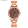 Polshorloges luxe merken 2023 NIEUW ROSE GOUD VROUWEN WOOPS WAVEZE NUMMERS Design Lady Alloy Strap Gift Clock Pols240409