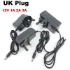 AC 110v 220V to Transformer DC 12V 1A 2A 3A 2000ma 3000ma Power Supply Charger Adapter UK Plug 5.5x2.5mm B4