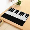 Mattes de bain Piano Keys Porte Mat à la maison décor cadeau Cadeau de devant le plateau de musique Tapis d'instrument de musique pour le salon