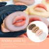 Microblading wiederverwendbares 5d Silikonpraxis Lippen Haut European Festlippenblock für PMU -Anfänger Training Tattoo Dauerhaftes Make -up