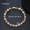 Bangle Emmaya Luxury AAA Zircon Element 3 Färg Österrikisk Crystal Armband Womens Love Gift Party Fashion Jewelry YQ240409