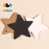 6X6Cm Kraft Paper Labels Small Five-Pointed Star Price List Black Cards White Card Hand Made Bookmarks Handmade Paper Hang Tags