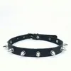 Chokers gotiska svart spikade punk choker krage spikar nitar med päckad chocker halsband för kvinnor män bondage cosplay goth je dhgarden dhd1y