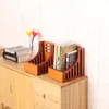 1:12 Dollhouse Miniature boekenplank opslagrek Desktop Organisator Box Home Model Decor Toy Doll House Accessoires