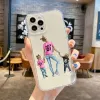 Super maman et super papa Baby Family Phone Case pour iPhone 15 14 13 12 11 Pro Max Mini XR XS X SE 7 8 Plus Cover Boy Girl Fundas