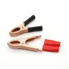 Crocodiles Clips Set 30A 50A 100A 300A Black + Red Caravan Van Test Test Clips Clips Plug Power Alligator Clip Connecteur