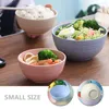 Bowls 4 Pcs Bowl Set Cereal Kitchen Reusable Pasta Microwave Safe Plastic Unbreakable Soup Salad