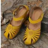 Сандалии женщин 2024 Fashion Hookloop Shoes Casual Slip на Ladies Vintage Gladiator Sandal Flat Platform Women