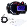 NY RX2N LCD Digital Optometer Speedometer Instrument Universal för motorcykel 299 km/h 7Colors Speed ​​Gauge Meter Sensor Set