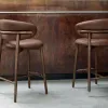 Sedie da bar in metallo di alta qualità moderni semplici designer in pelle posteriore sedia nordica minimalista comode taburete mobili