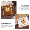 Dinnerware Sets Three-piece Brass Tableware Fruit Bowl Dessert Storage Ornament Spoon Dinner Chopstick Kitchen Korean And Chopsticks