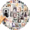 78pcs Cat Pussy Tarot Stickers For Phone Case Ipad Stationery Laptop Scrapbook Vintage Sticker Aesthetic Scrapbooking Material