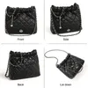 Andere Taschen Umhängetaschen Luxus echtes Leder -Müllsack -Mode -Ketten -Umhängetasche Damen Argyle Wedelbeutelbeutel Geldbörse