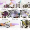 Liquids 3pcs New Arrival Mini Stainless Steel Nail Art Cup Set Crystal Liquid Sterilization Cup Nail Salon Set Organizer Manicure Tools