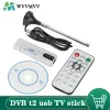 Stick Digital Antenne USB 2.0 HDTV TV Remote Tuner RecorderReceiver voor DVBT2/DVBT/DVBC/FM/DAB voor laptop, Groothandel gratis verzending