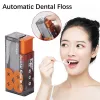 Portable Floss Storage Box Auto Refillable Oral Hygiene Care Floss Pick Floss Dispenser Innehåller 10 st.