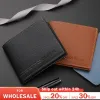 Men Nouveau portefeuille minimaliste ultra-mince en cuir PU Multi-slot Nouvet