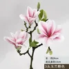 Fiori decorativi 3heads/ramo Magnolia artificiale Uso nella casa di nozze Tabel decorazione fiore di seta per decorazioni per feste in ufficio