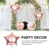 67pcs / set ballons noirs en or rose set 60pcs ballons d'anniversaire en or rose métallique pour décoration de baby shower anniversaire