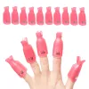 10pcs plastikowe akrylowe paznokcie zanurzone z czapki klips UV żel Poliska do zmywacza Poliska do zanurzenia klips